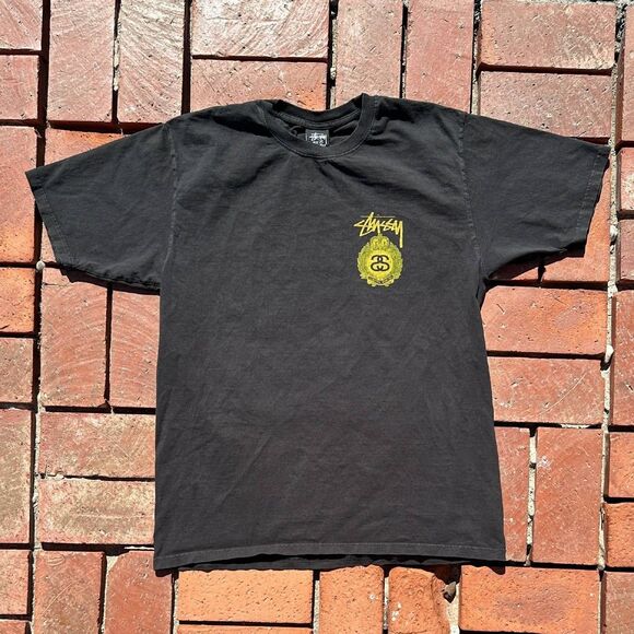 Vintage Stussy International Posse Tee Size Medium Black - Picture 1 of 4